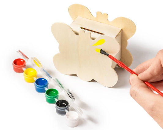 Naudas banka - krājkase BUTTERFLY ar gleznu komplektu