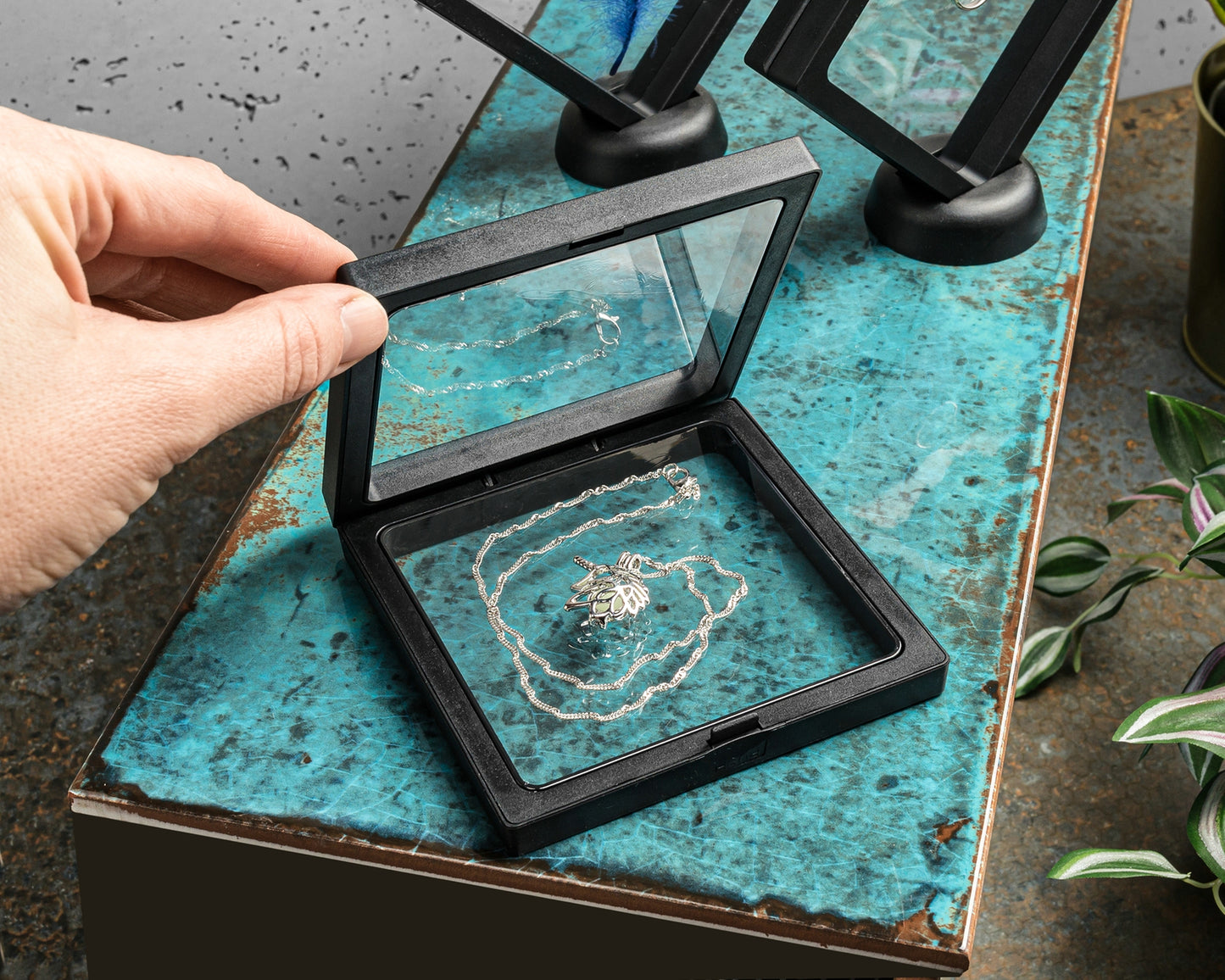 Displeja peldošie rāmji 3 gab - MELNI