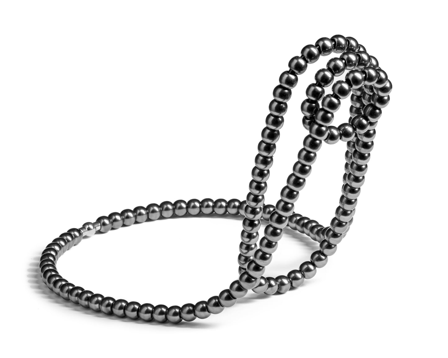 Pērļu kaklarotas vīna turētājs - MELNS