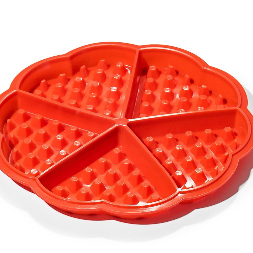 Vafeles un cepumi sirds forma