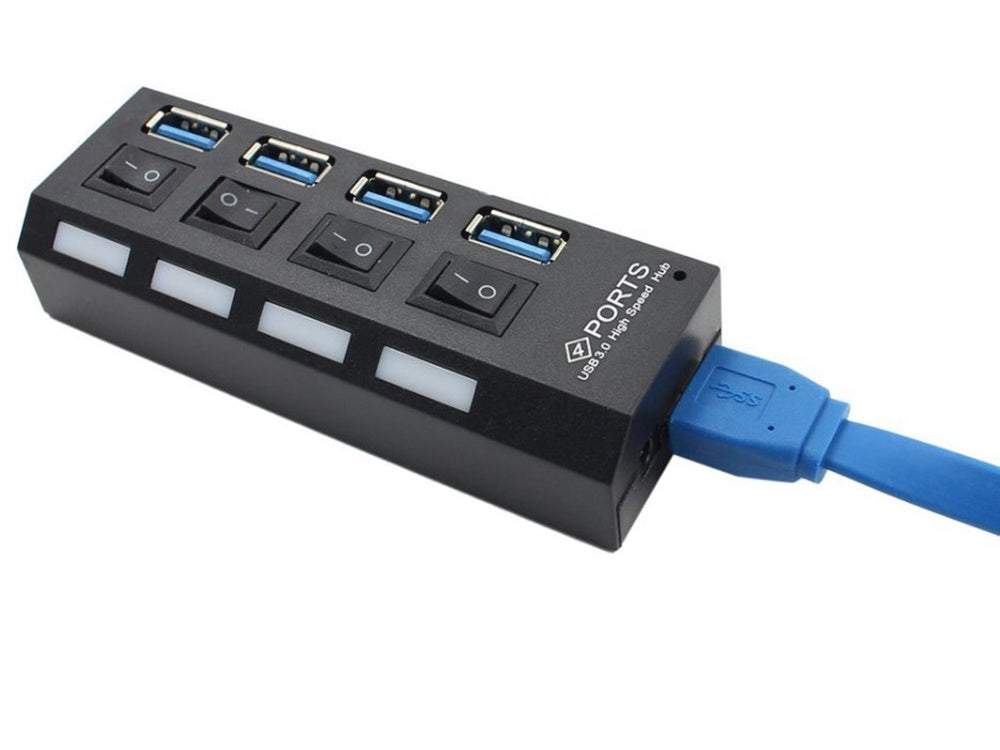 USB sadalītājs ar slēdžiem 4X USB 3.0