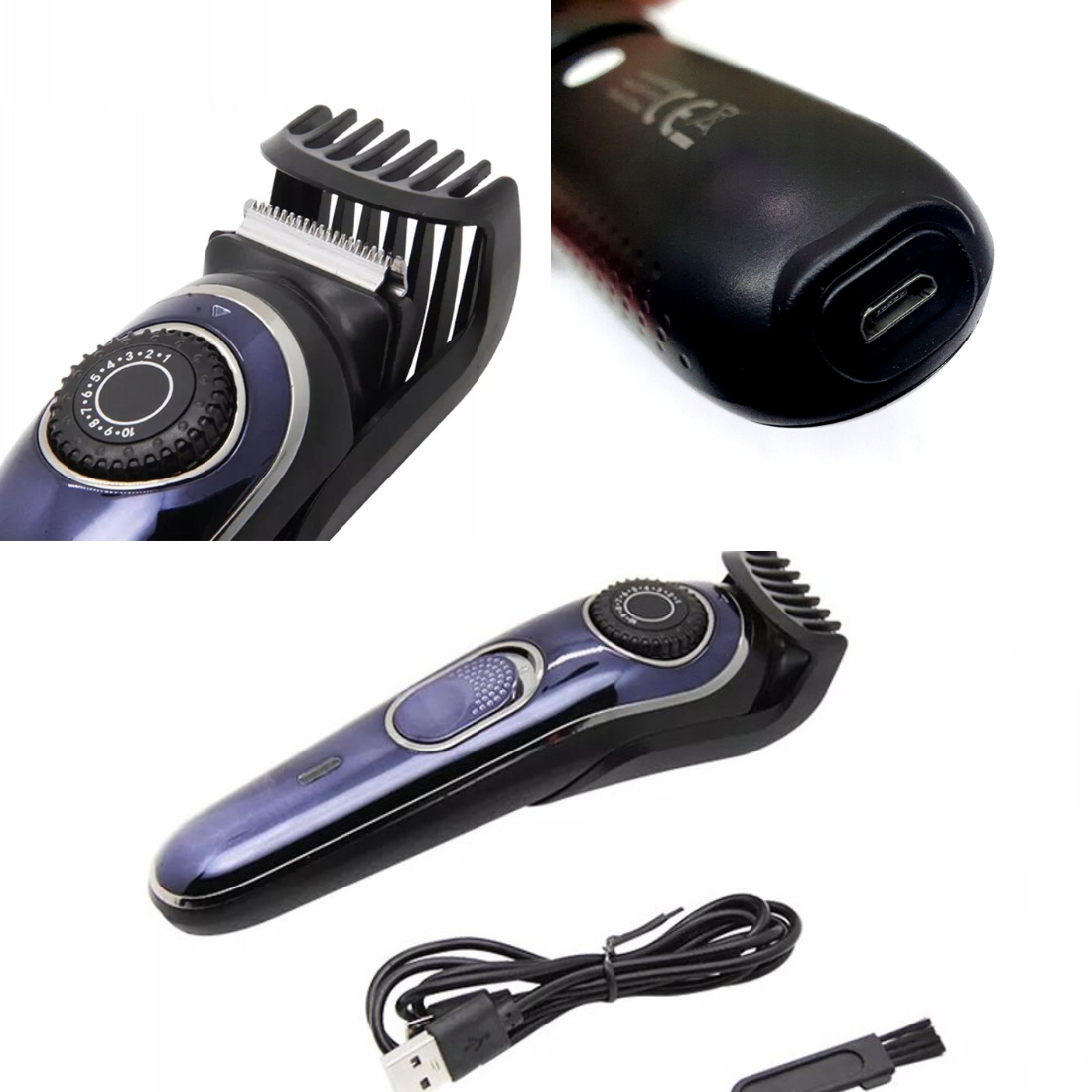 Matu, bārdas trimmeris skuveklis bezvadu griežamā skūšanās mašīnīte ar akumulatoru