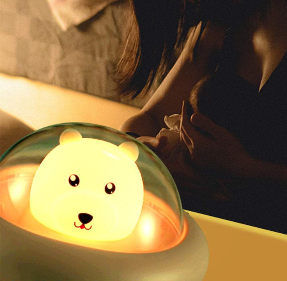 Nakts lampa bērniem – lācis kosmonauts