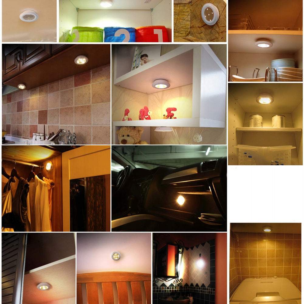 Bezvadu LED lampas 6gab.