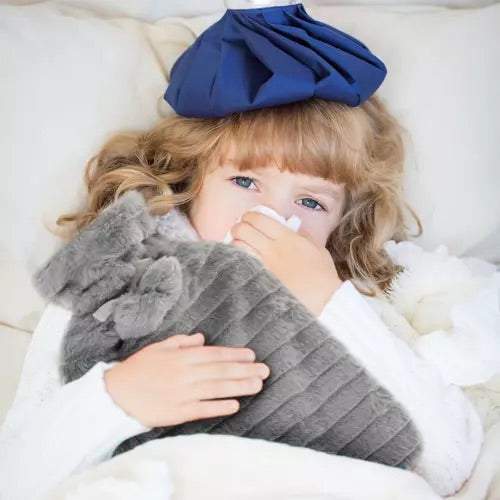 Gumijas karstā ūdens pudele apvalkā - 2000ml