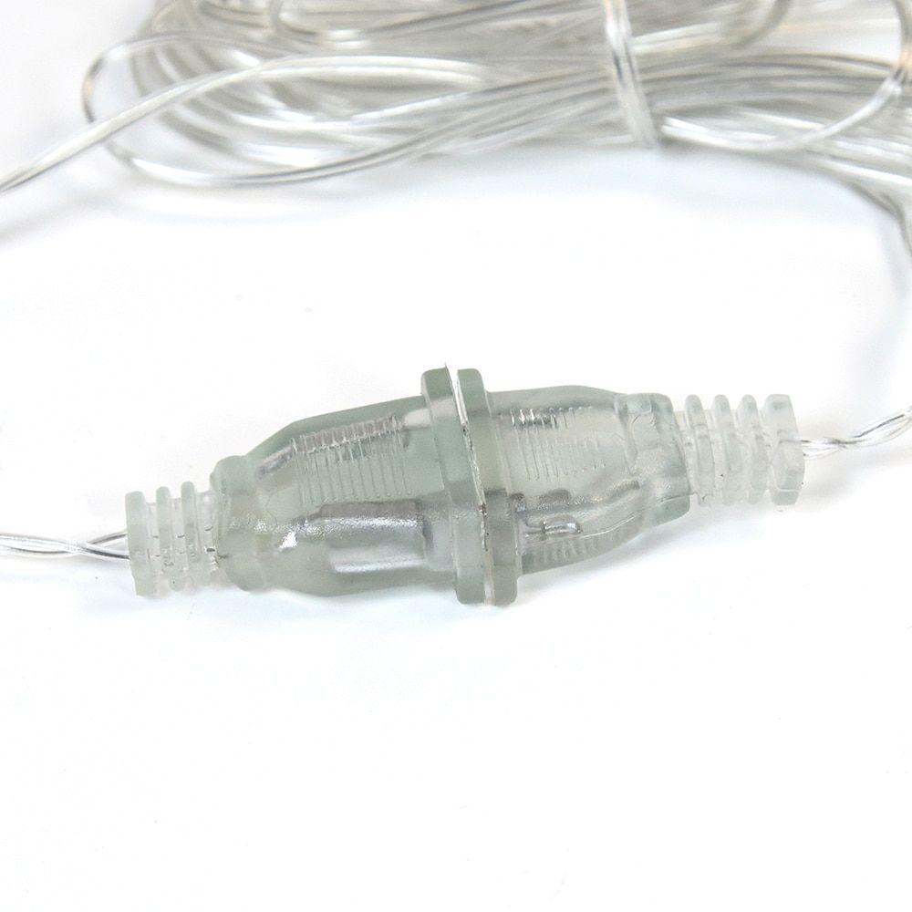 Caurspīdīgs vada pagarinātājs 3m Ziemassvētku lampiņām LED virtenēm