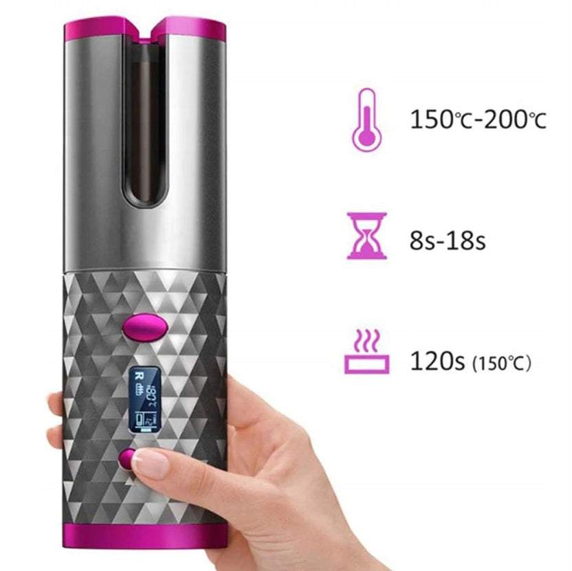 Lokšķēres bezvadu matu lokotājs automātiskais 150-200 °C