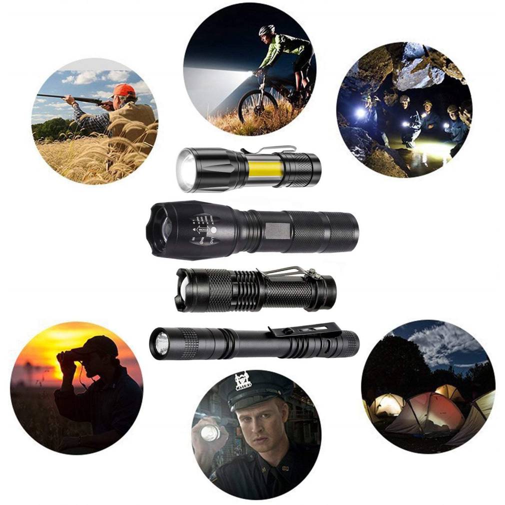 Taktisko LED lukturu komplekts