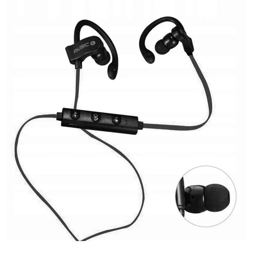 Bezvadu Bluetooth austiņas ar vadu ap kaklu