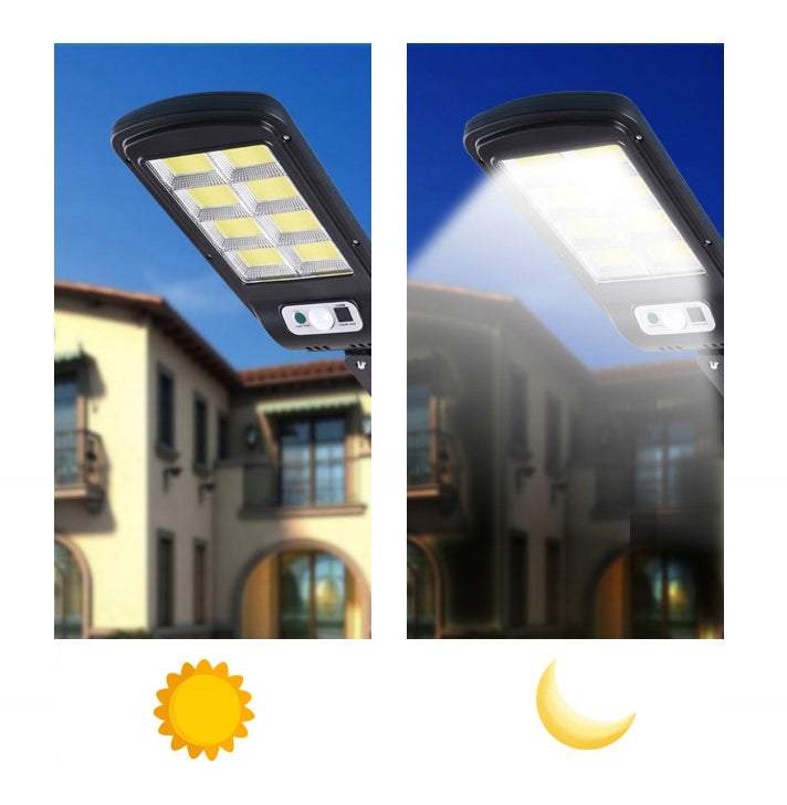 Ārā LED lampa ar saules paneli, kustības un krēslas sensoru - 160 COB