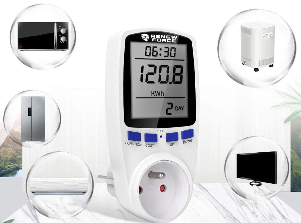 Gudrā kontaktligzda, enerģijas patēriņa mērītājs ar programmējamu laiku