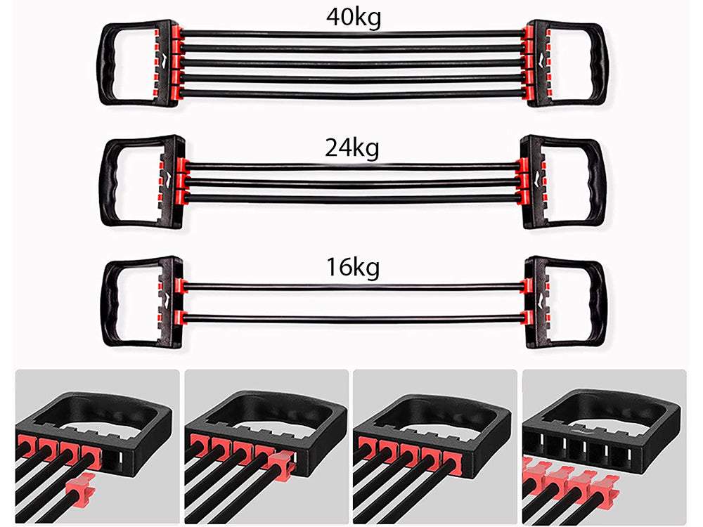 Gumijas espanderis ar 5 gumijām