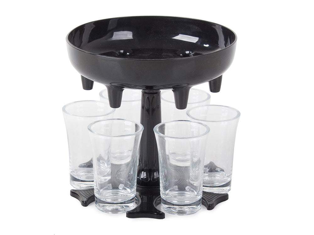Alkoholisko dzērienu dozators ar 6 glāzēm