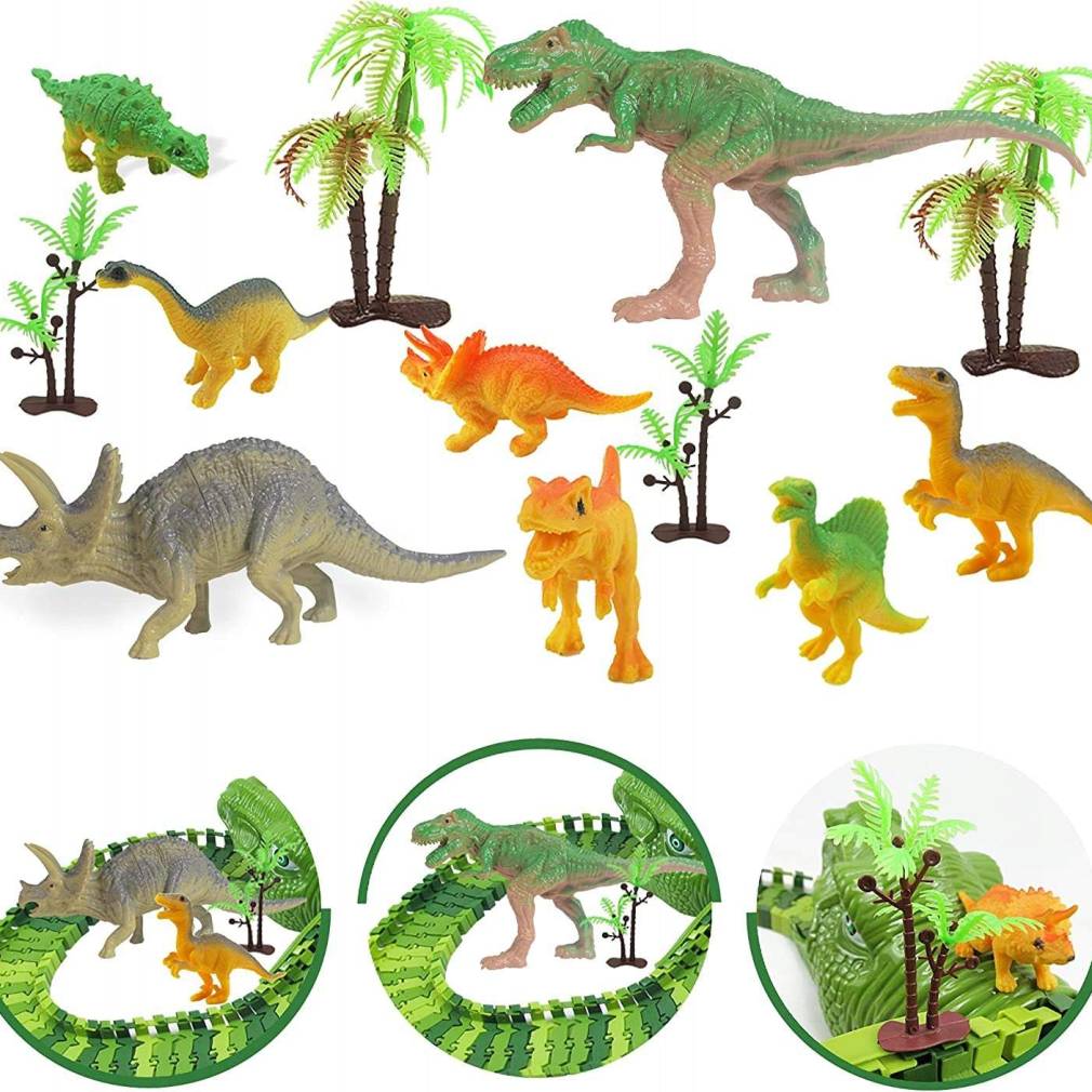 SACENSĪBU TRASE AUTOMAŠĪNĀM AR DINOZAURIEM 271 ELEMENTI