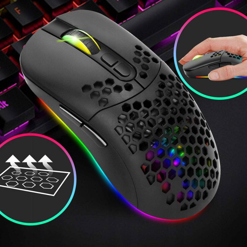 Bezvadu spēļu pele RGB (Bluetooth 2.4 GHz)