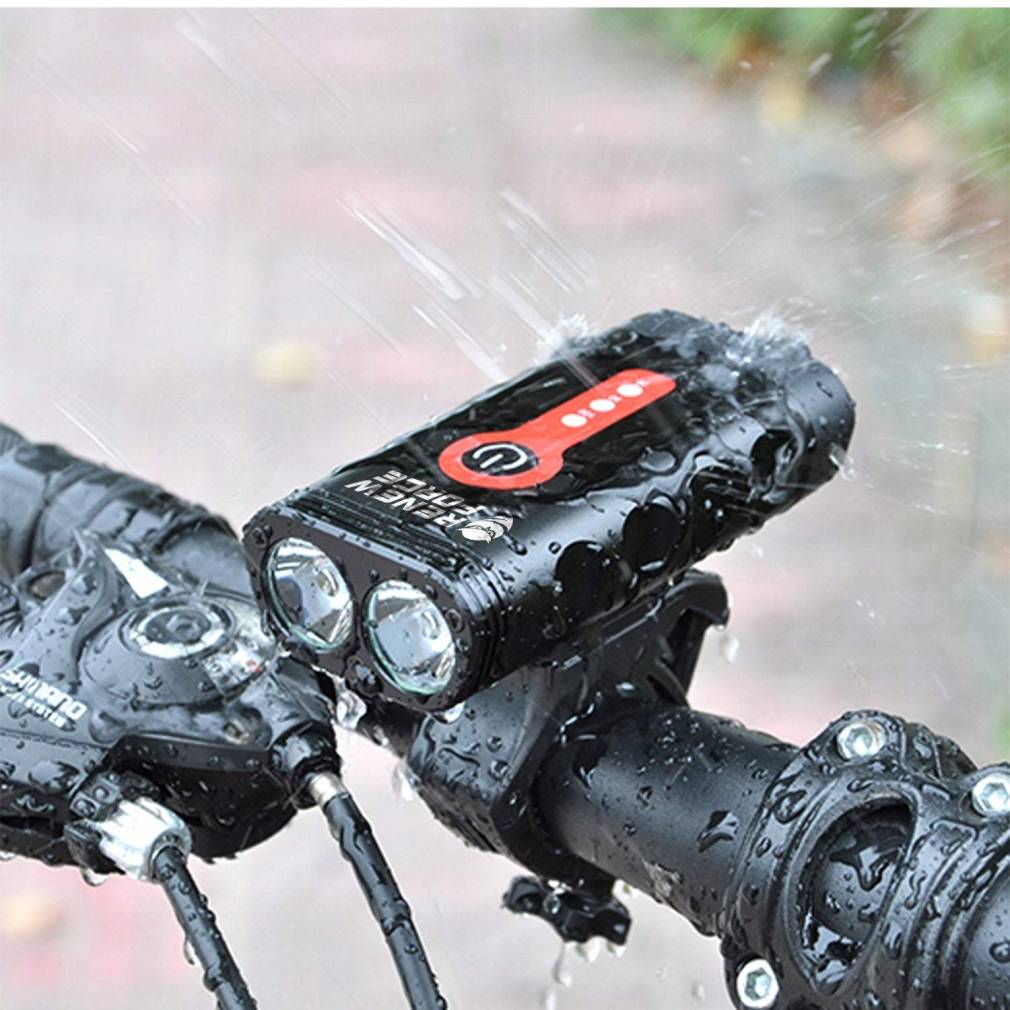 Velosipēda priekšējā un aizmugurēja luktura komplekts