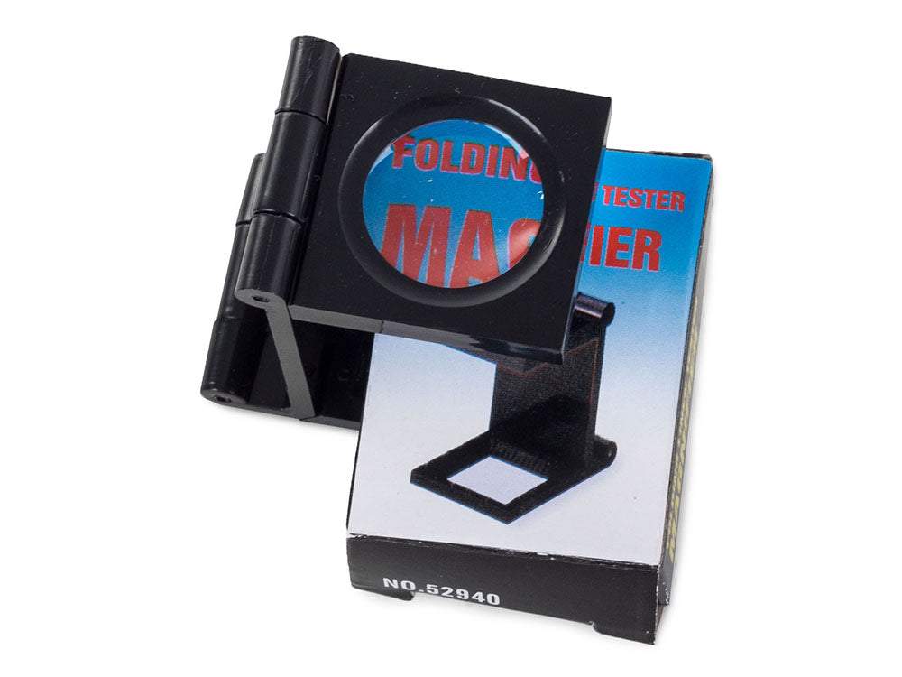 Palielināmais stikls - juveliera lupa uz statīva