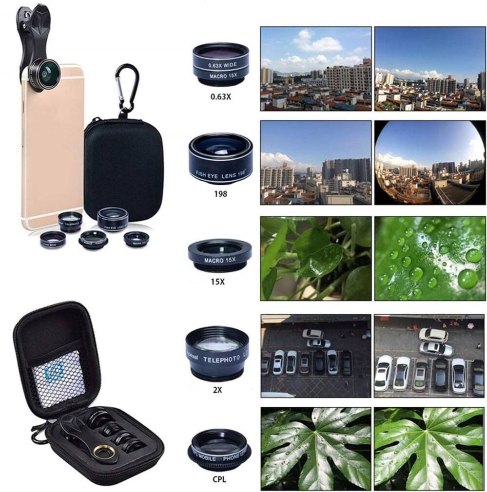 Telefona lēcu komplekts