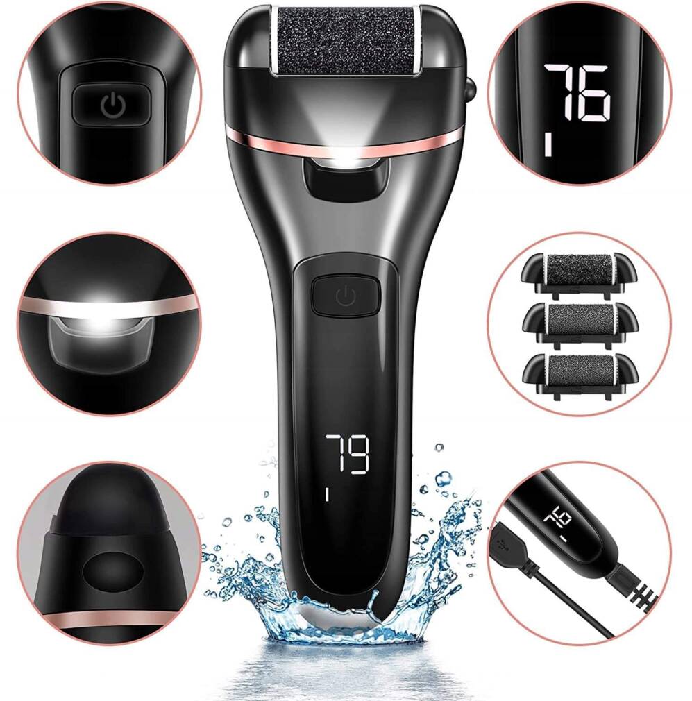 Elektriskā pēdu vīle, pēdu kopšanas komplekts