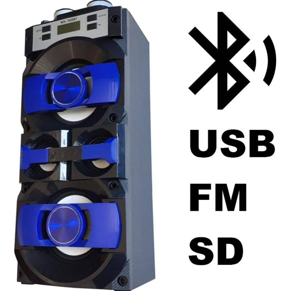 Bezvadu portatīvais bluetooth karaoke skaļrunis