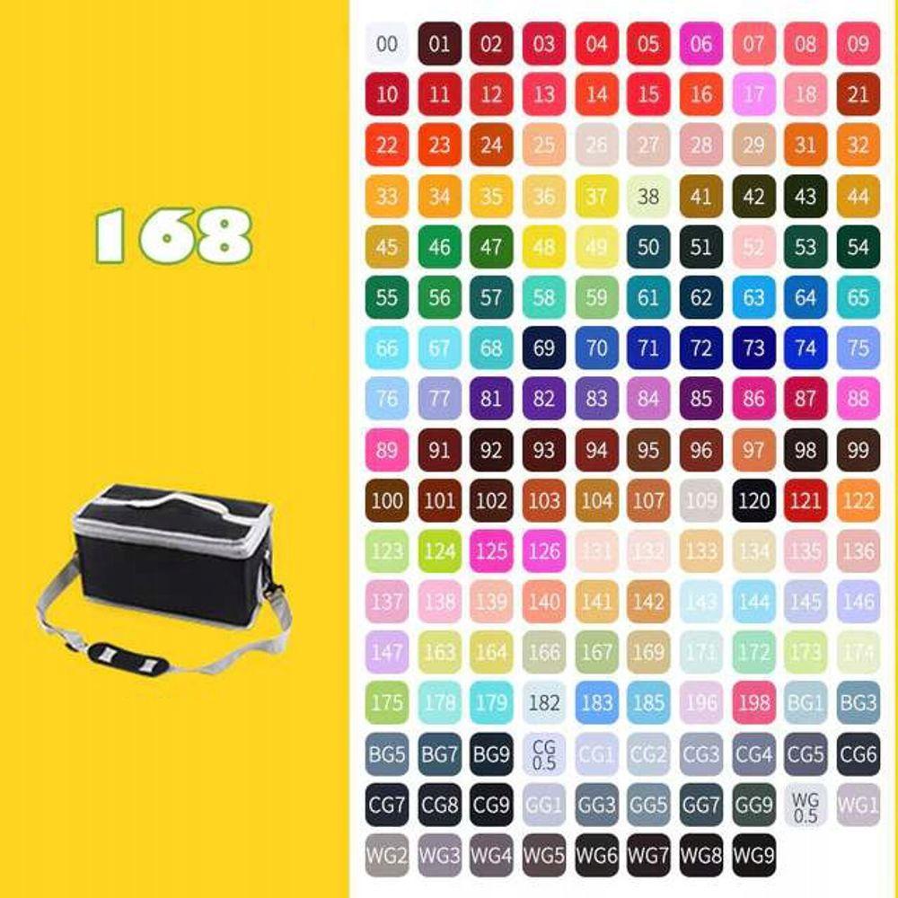 Marķieru komplekts 168 gabali