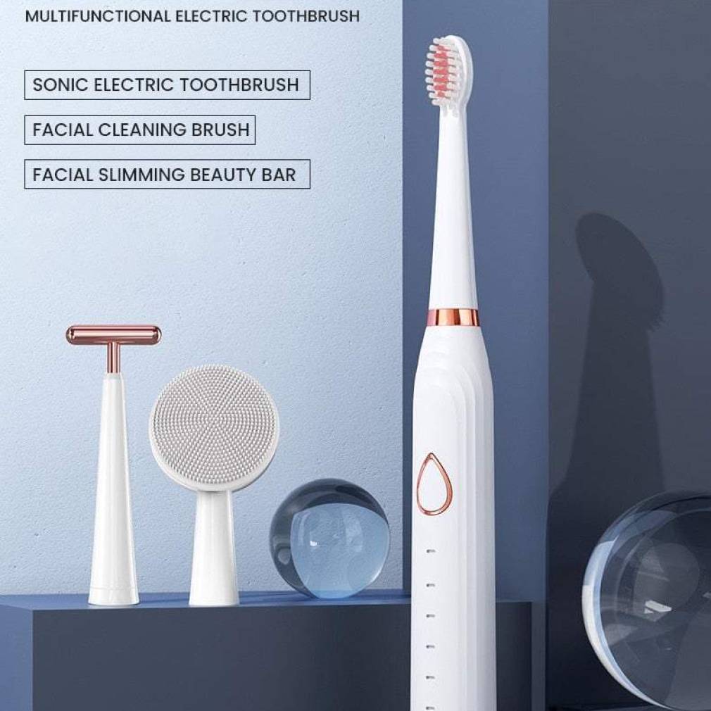 Elektriskā zobu birste 3iekš1, sejas birstīte un sejas masieris