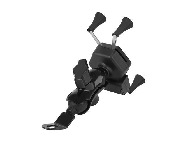 Motocikla telefona turētājs ar lādētāju
