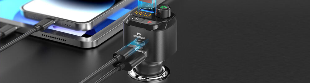 Bluetooth FM automašīnas raidītājs