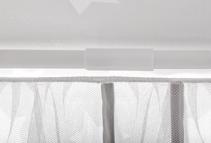 Bērnu telts pelēka-rozā