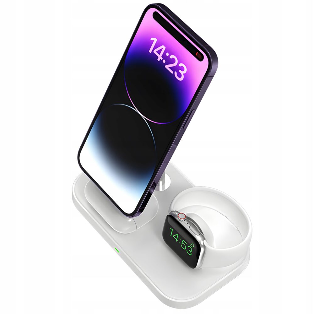 3in1 uzlādes stacija ZHX-CW01 balta