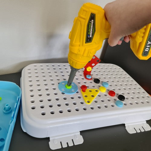 Radoša mozaīka ar skrūvgriezi