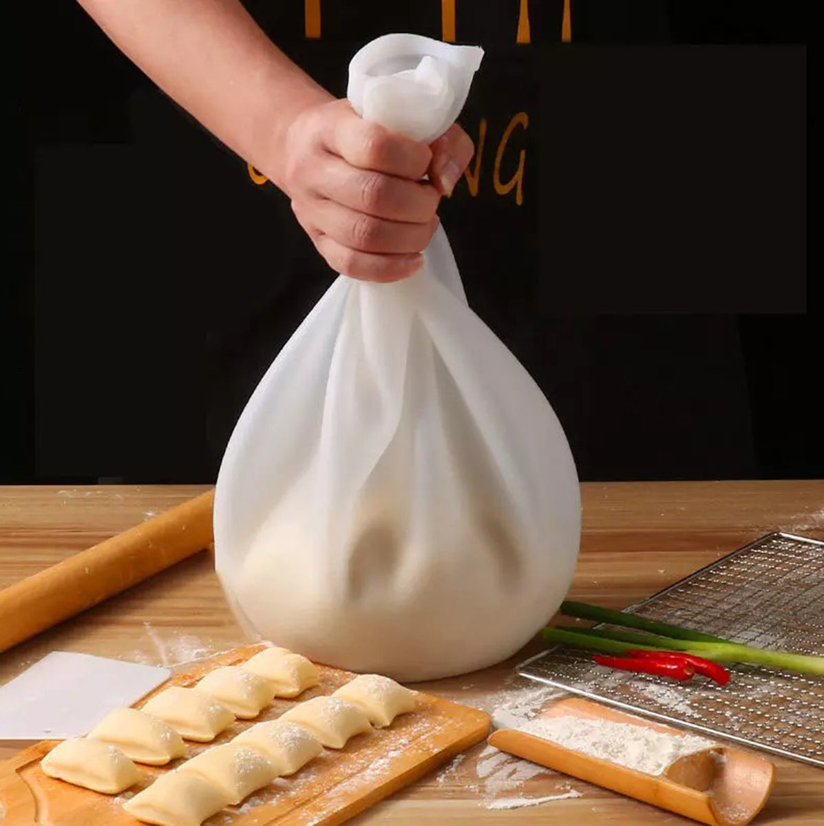 Maisiņš mīklas mīcīšanai