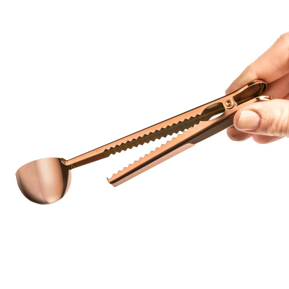 Kafijas karote ar maisa klipsi 2in1