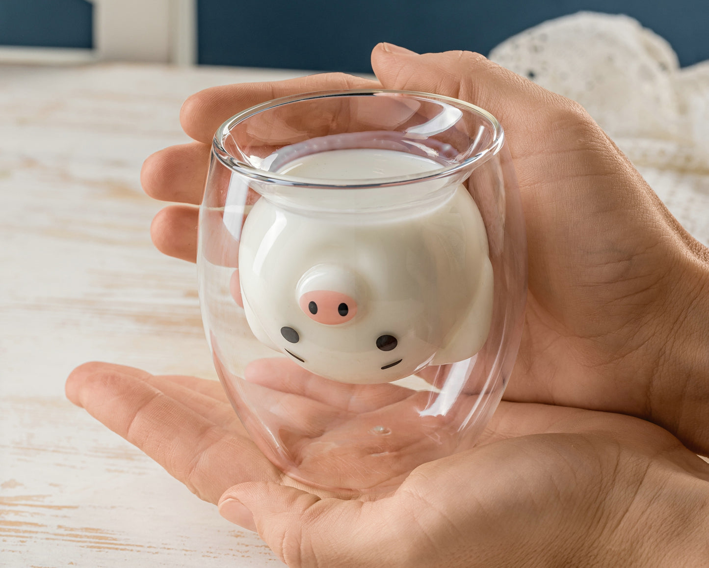 Divsienu glāze PIGGY