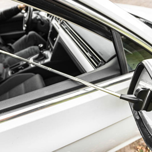 Teleskopiskais sānu spoguļu tīrītājs