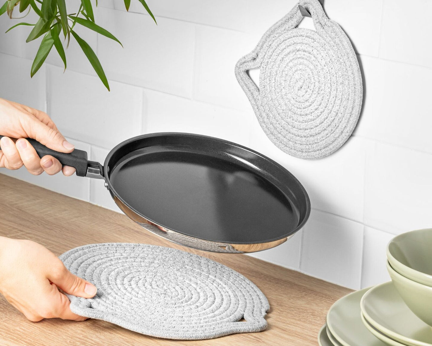 Karsto katlu paklājiņi KAĶA AUSIS 2 gab.