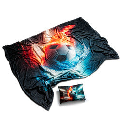 FUTBOLA FANU KOMPLEKTS ar segu un spilvenu