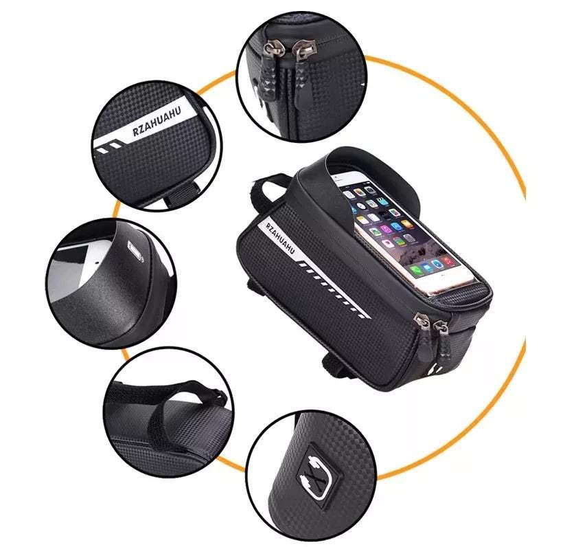 Ūdensizturīgs telefona turētājs-soma velosipēda stūrei