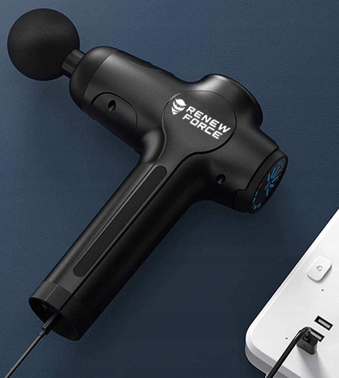 Masāžas pistole ar 10 uzgaļiem