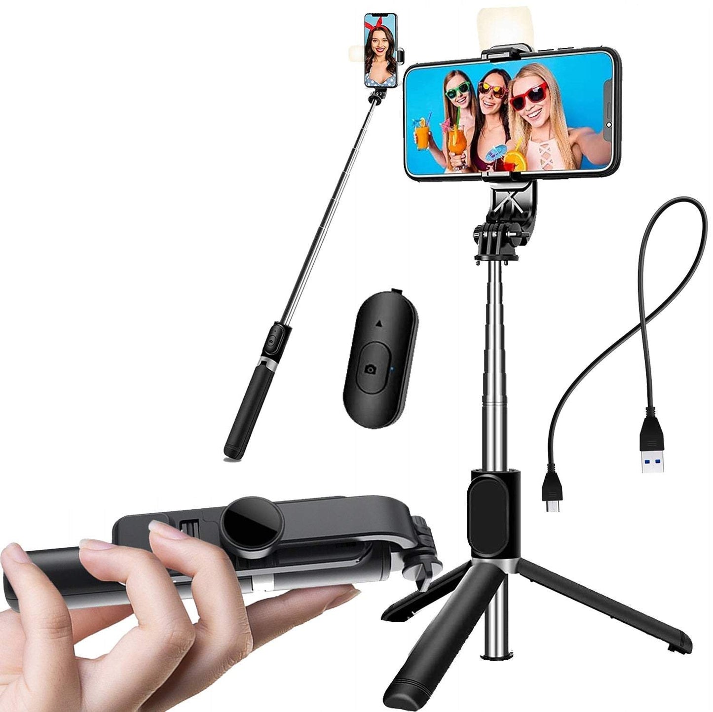 Statīvs turētājs kamerai ar tālvadības pulti