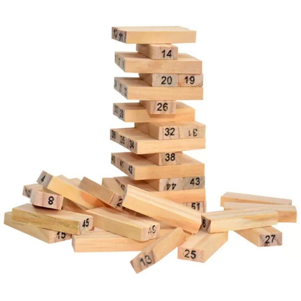 Jenga koka klucīšu tornis galda spēle