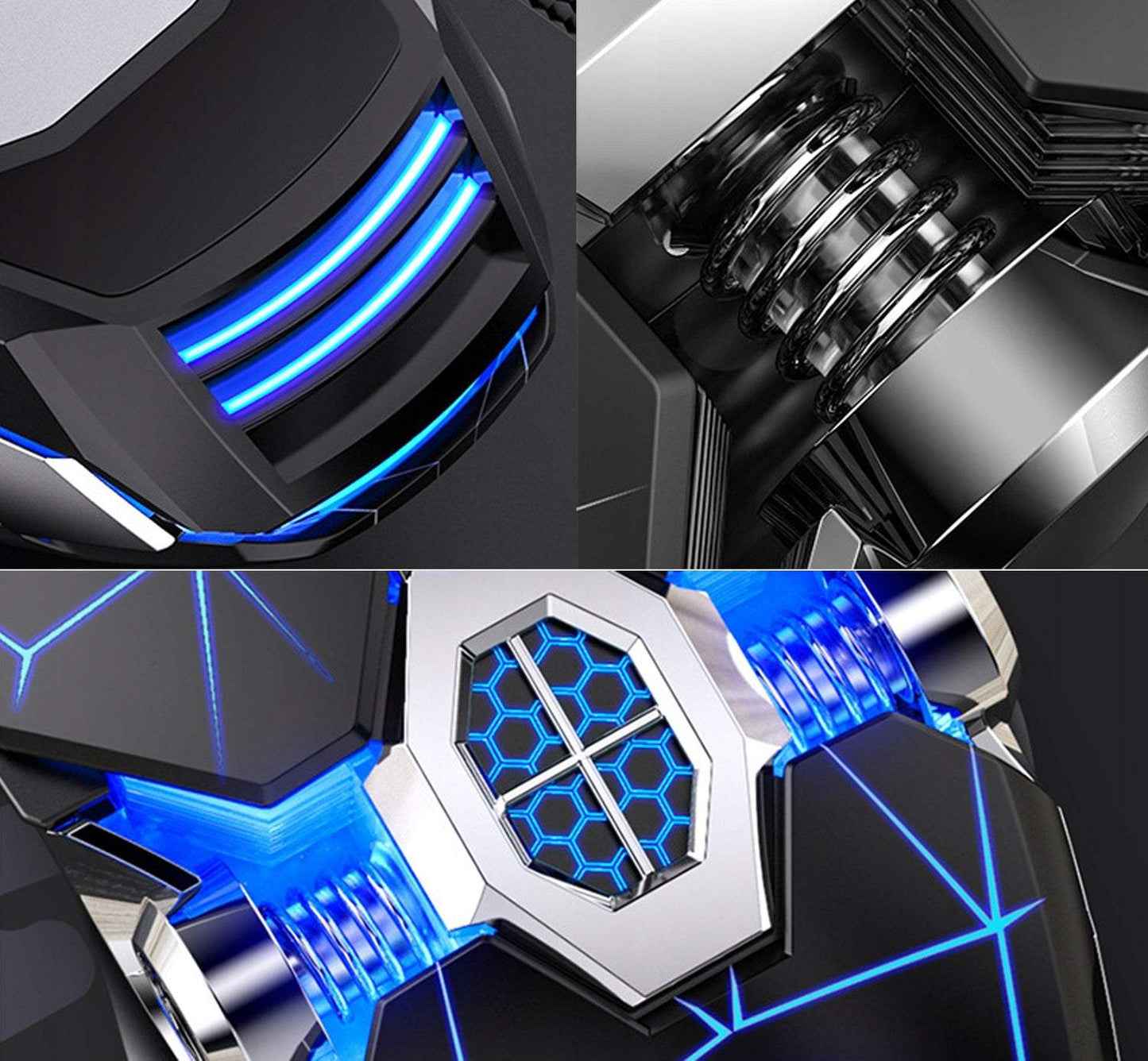 Bezvadu spēļu pele LED