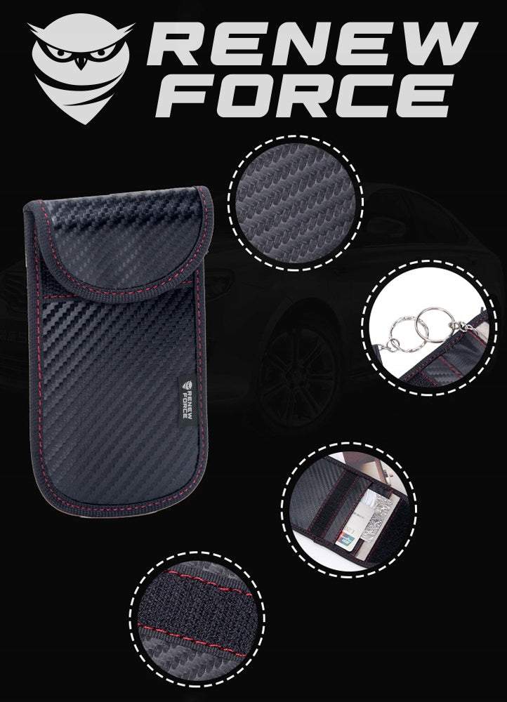 Pretzagšanas maciņš atslēgām un kartēm ar RFID aizsardzību