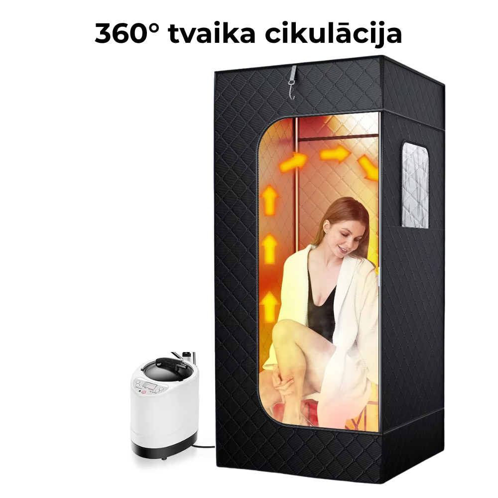 Tvaika pirts portatīvā mājas sauna, 1000W 3L ģenerators ar tālvadības pulti, StoreXO