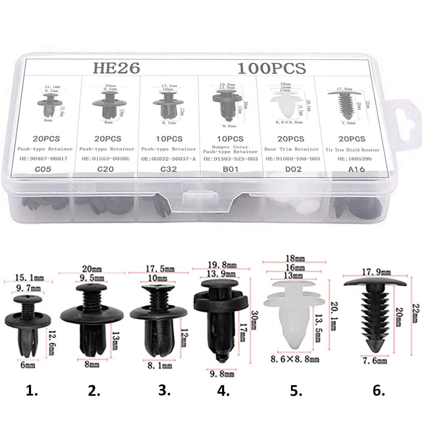 Automašīnas tapu komplekts ar izvilcējiem