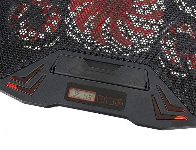 Dzesēšanas paliktnis klēpjdatoriem ar ātruma kontroli