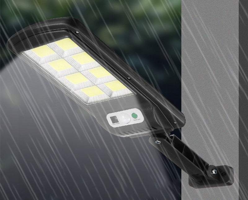 Ārā LED lampa ar saules paneli, kustības un krēslas sensoru - 160 COB