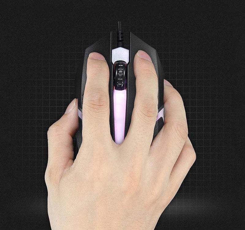 Spēļu pele ar vadu RGB LED 1200 DPI