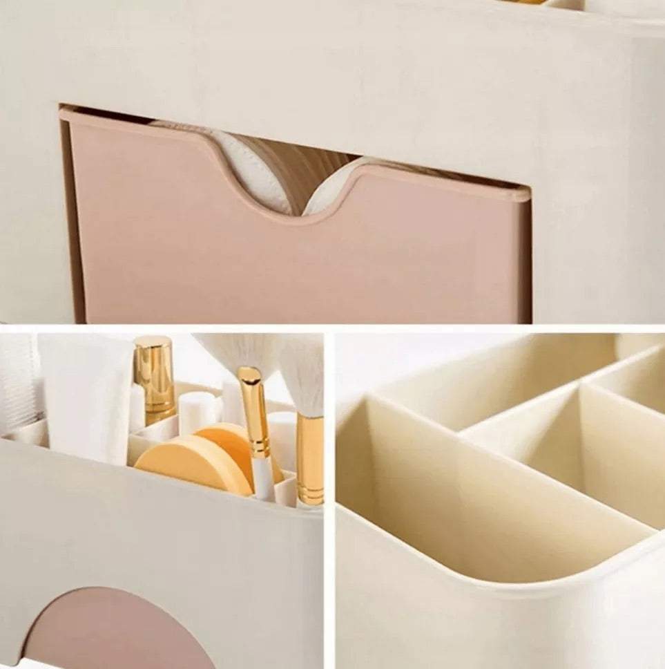 Kosmētikas un otu organizators ar plauktiem