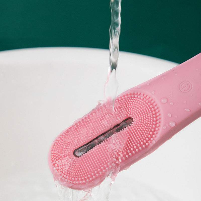 Elektriskā sejas tīrīšanas birstīte ar LED fotoniem